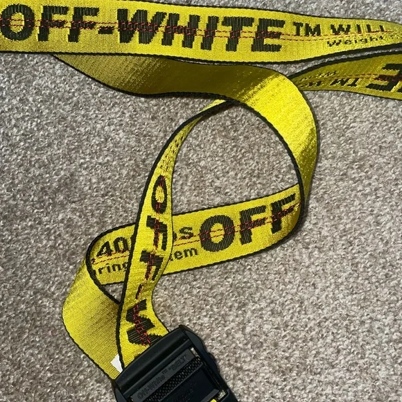 Off white belt poshmark deals